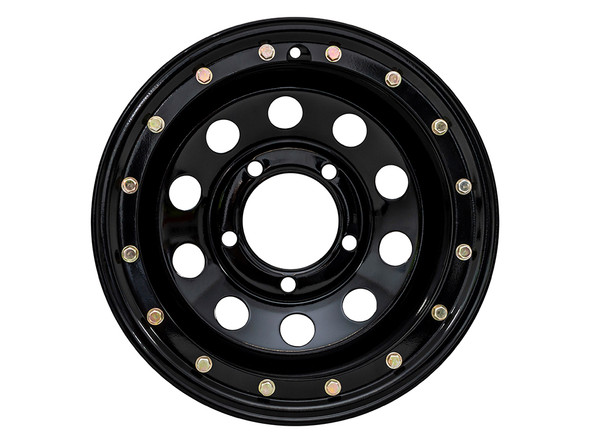 Imitation Beadlock Gloss Black 16x10 Wheel for Defender | DA3238 from JGS4x4