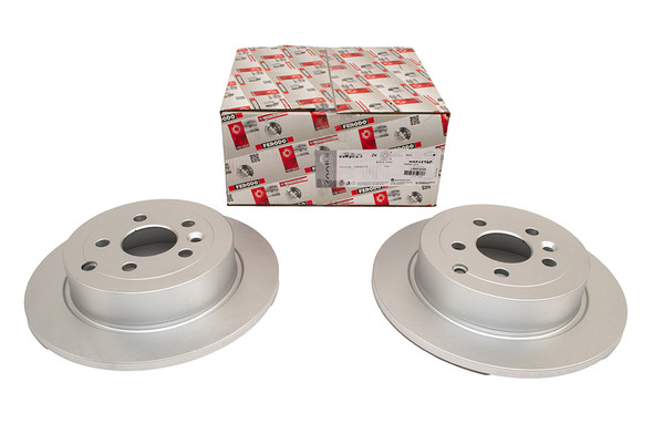 Rear Brake Disc set for Freelander 2 - LR001018 | Ferodo - LR001018F from JGS4x4