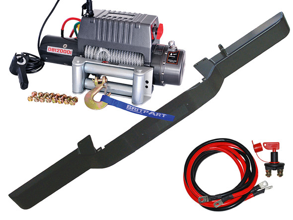 Winch Bumper and 24V DB12000I Winch for Defender - DB1313-24V from JGS4x4