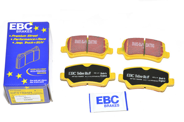 EBC Yellow Stuff Rear Brake Pad Set - DA4854 | EBC Brakes from JGS4x4