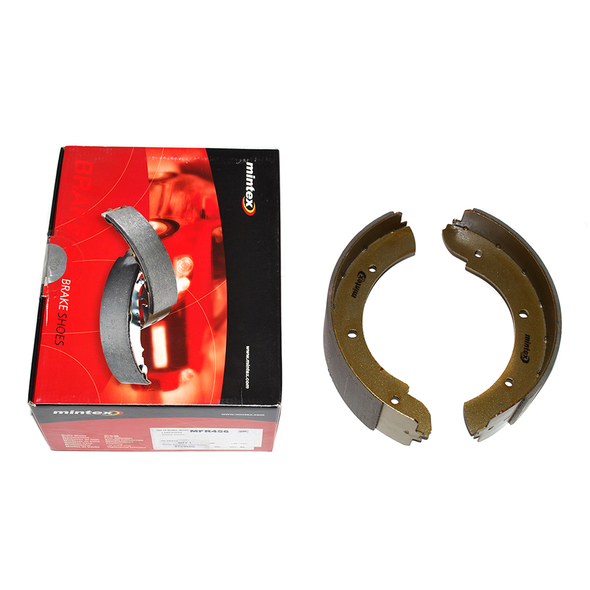Mintex handbrake brake shoe set for Defender and Discovery 1 rod operated transmission brake