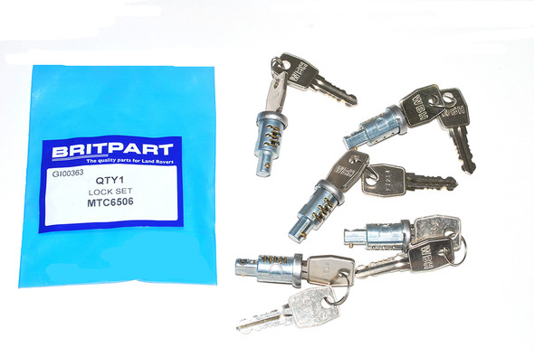 Five Barrel and 10 Lock and Key Set for Defender - MTC6506 from JGS4x4