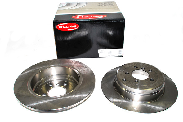 Solid Brake Disc (Pair) - SDB000211AP | Delphi from JGS4x4