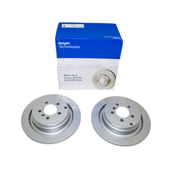 Rear Brake Disc Set for Range Rover - LR031844 | Delphi - LR031844AP from JGS4x4