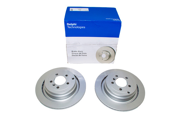 Rear Brake Disc Set for Range Rover - LR031844 | Delphi - LR031844AP from JGS4x4
