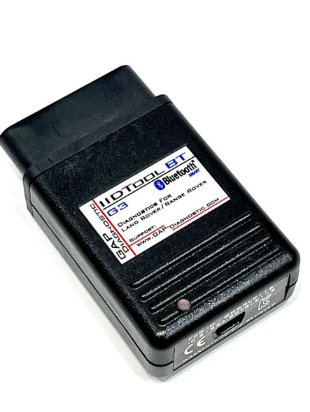 GAP IID Tool Diagnostic Bluetooth Code Reader - G3 IIDTool, black handheld device with label and Bluetooth symbol for car diagnostics.