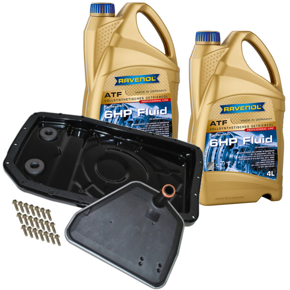 Automatic gearbox easy change filter kit with Ravenol ATF for Discovery 3 ZF 6HP26 transmission