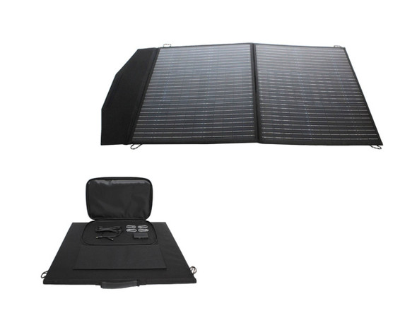 Terrafirma TF1741 100W Portable Solar Panel, Foldable with Carry Case & Power Leads for Outdoor Adventures from JGS4x4