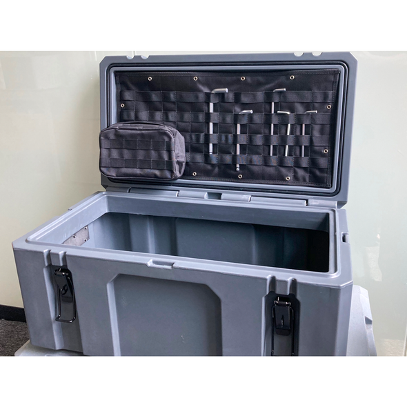 Terrafirma TF905 Webbing Tool Holder for Medium HD Storage Box, Molle Style with Removable Pouches & Canvas Panels from JGS4x4