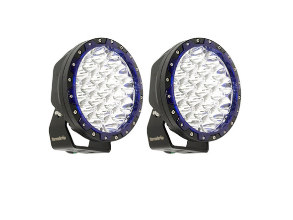 Terrafirma TF707 7" High Intensity LED Spot Lights (Pair), 11550LM, IP67 Waterproof, Aluminium Housing from JGS4x4