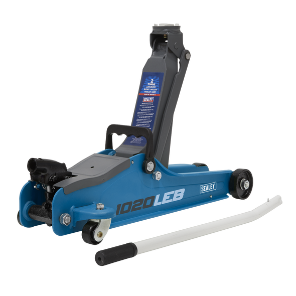 Low Profile Short Chassis Trolley Jack 2 Tonne - Blue