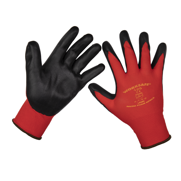 Worksafe® Nitrile Foam Gloves, Large - Pair