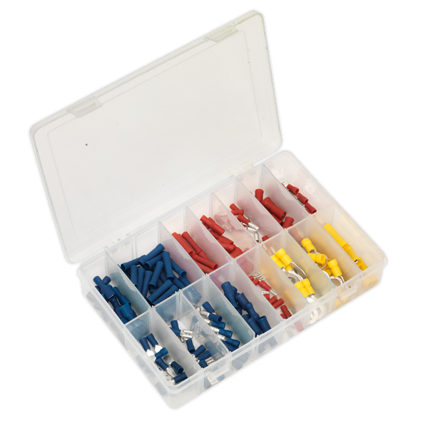 Crimp Terminal Assortment 200pc - Blue, Red & Yellow