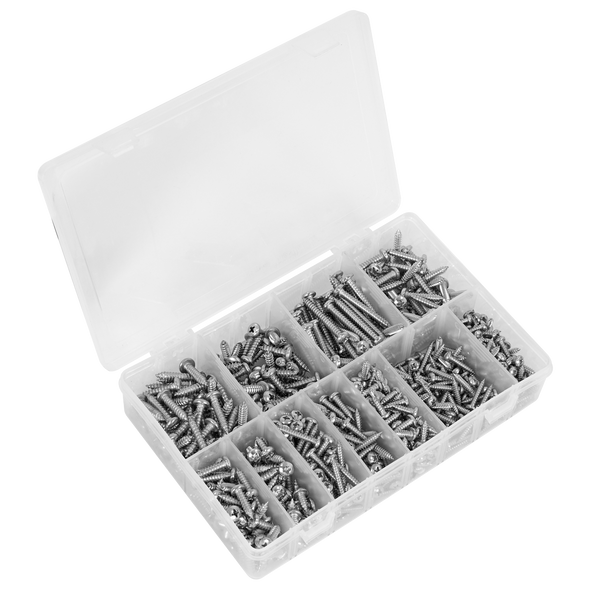 Stainless Steel Self-Tapping Screw Assortment 700pc