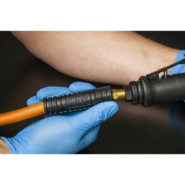 High-Visibility Hybrid Air Hose with 1/4"BSP Unions 20m x 8mm