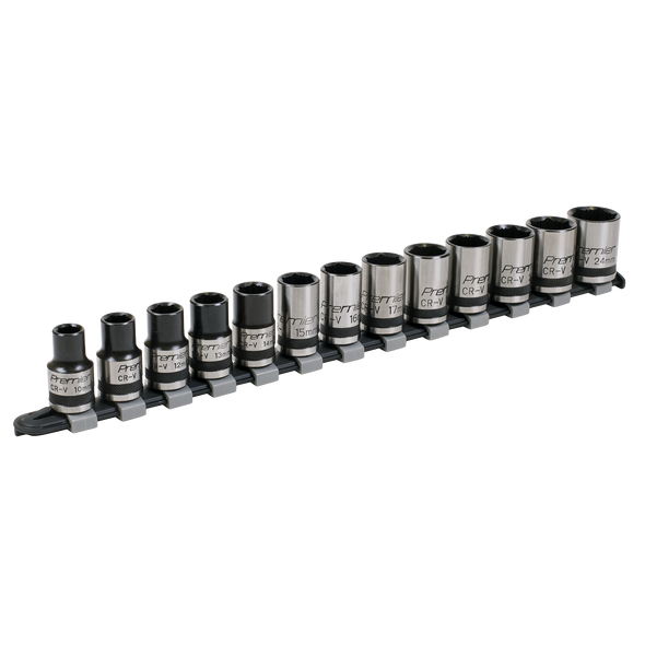 Premier Black Lock-On Socket Set 1/2"Sq Drive 13pc