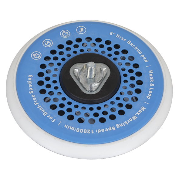 Universal Dust-Free Stick-On DA Backing Pad 150mm x 5/16"UNF & M8