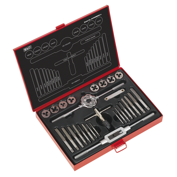 Imperial Tap & Die Set Split Dies BSW 28pc