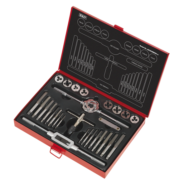 Imperial Tap & Die Set Split Dies BSW 28pc