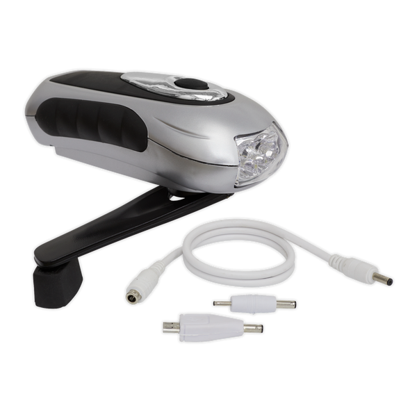 Rechargeable Wind-Up Torch 3 LED