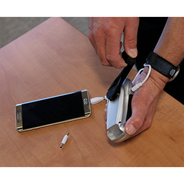 Rechargeable Wind-Up Torch 3 LED