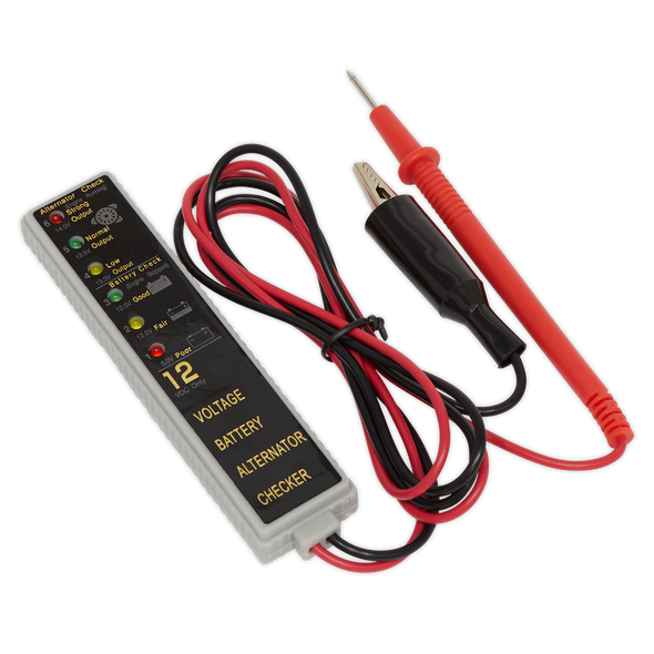 LED Battery & Alternator Tester 12V