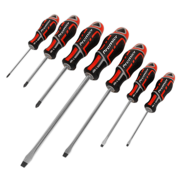 Premier GripMAX® Screwdriver Set 7pc - Red - AK4325