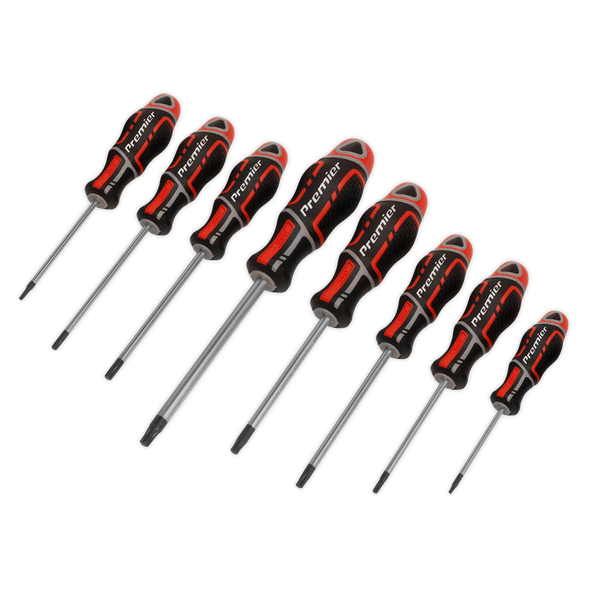 Premier GripMAX® Security TRX-Star* Screwdriver Set 8pc - Red