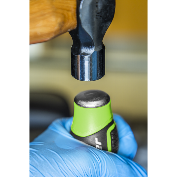 Premier Extra-Long Hammer-Thru Screwdriver Set 450mm 3pc - Hi-Vis Green