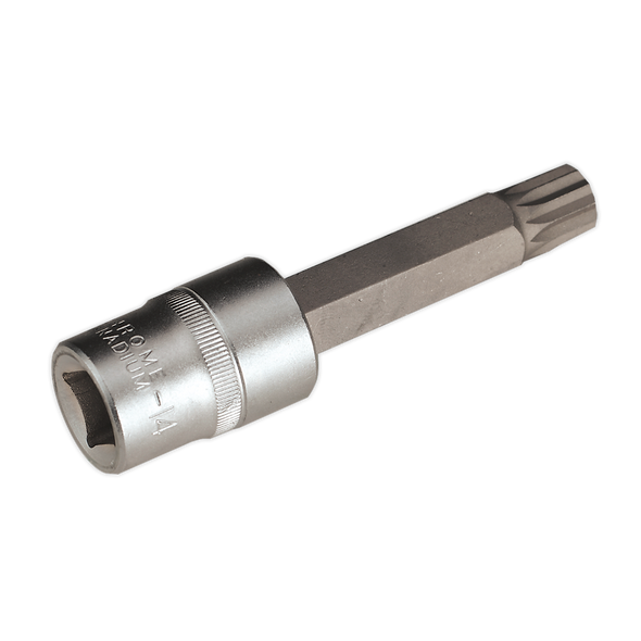 Premier Spline Socket Bit 1/2"Sq Drive M14 x 100mm