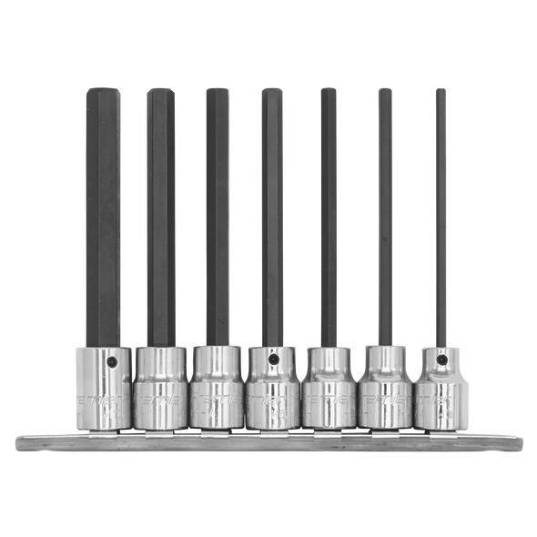 Premier Hex Socket Bit Set 3/8"Sq Drive 110mm 7pc