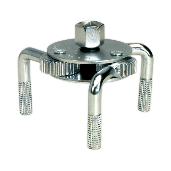 Oil Filter Claw Wrench 3/8" & 1/2"Sq Drive 65-110mm Capacity