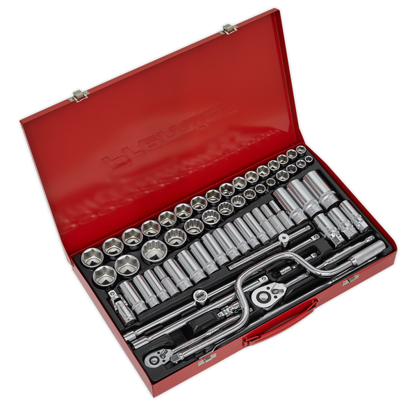 Premier Metric/Imperial/Whitworth Socket Set 3/8" & 1/2"Sq Drive 64pc