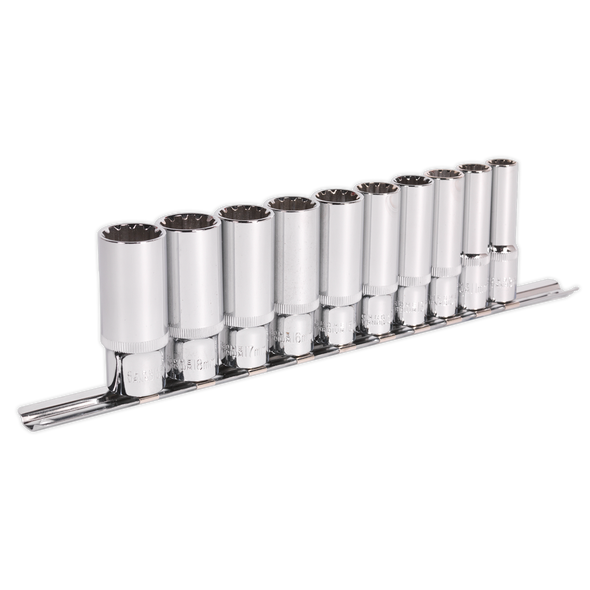 Premier Total Drive® Deep Socket Set 3/8"Sq Drive 10pc