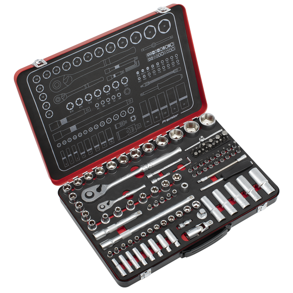 Premier Platinum Socket Set 1/4" & 1/2"Sq Drive 108pc