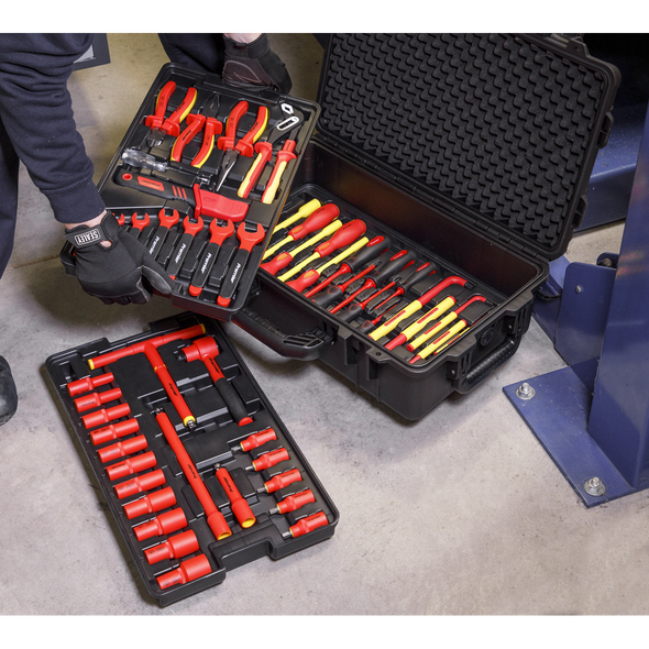 Premier Insulated Tool Kit 3/8"Sq Drive 1000V 50pc - VDE Approved