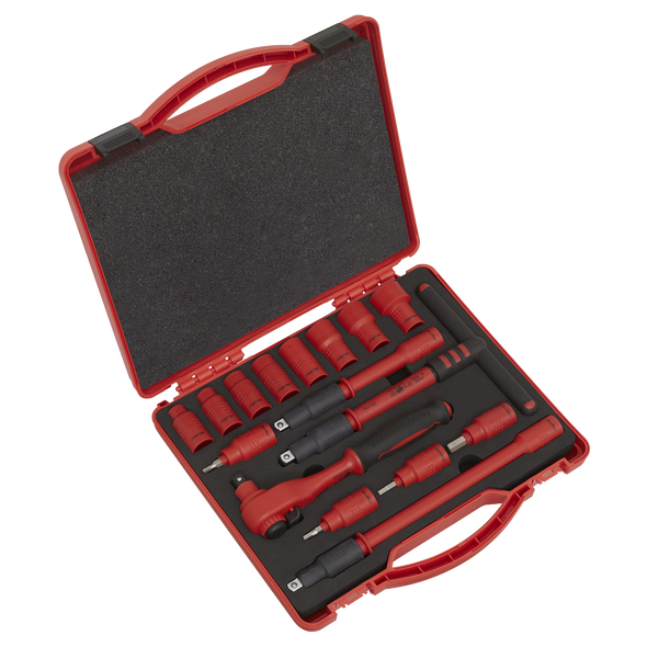Premier Insulated Socket Set 3/8"Sq Drive 16pc - VDE Approved