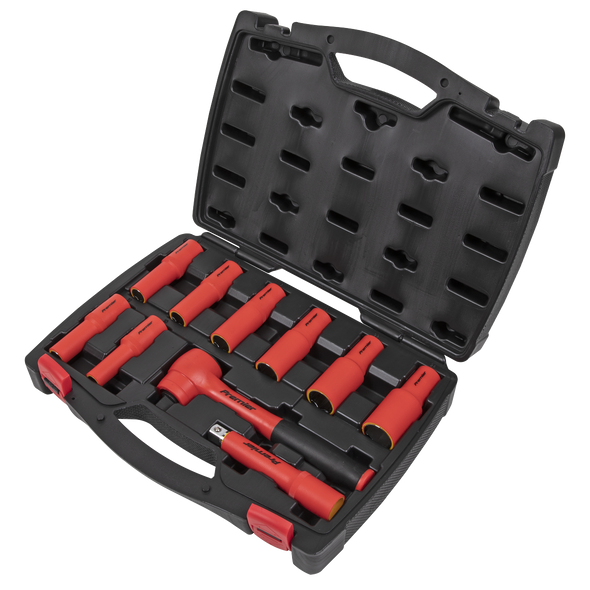 Premier Insulated Socket Set 1/2"Sq Drive 10pc - VDE Approved