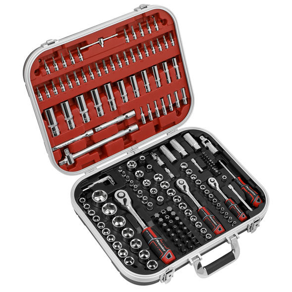Premier Socket Set 1/4", 3/8" & 1/2"Sq Drive 172pc
