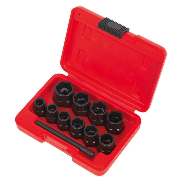 Spanner Type Bolt Extractor Set 3/8"Sq Drive 11pc