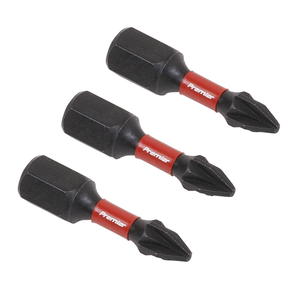 Premier Pozi Impact Power Tool Bits #1 x 25mm 3pc