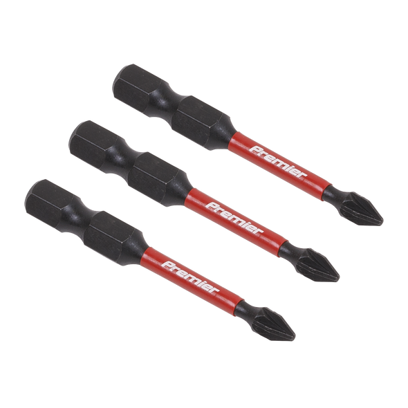 Premier Pozi Impact Power Tool Bits #1 x 50mm 3pc