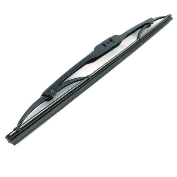 Direct Replacement Rear Windscreen Wiper Blade for Discovery 1, black wiper blade with attachment for rear windshield.