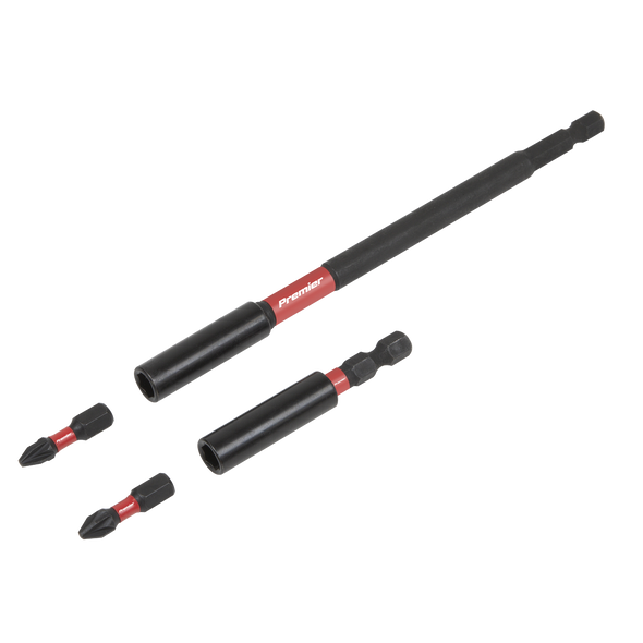 Premier Impact Grade Power Tool Bit Holder Set 4pc