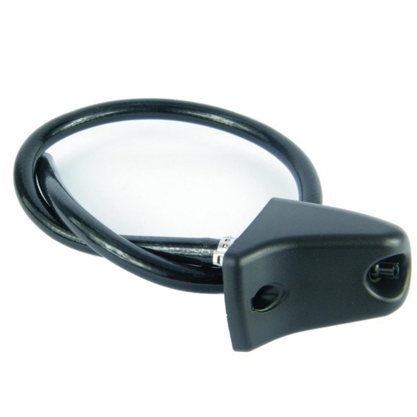Direct Replacement Headlamp Washer Jet Headlight Wash for Discovery 2, black rubber hose with nozzle and mounting base for vehicle headlight cleaning.