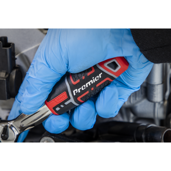 Premier Offset Ratchet Wrench with Flip Reverse 1/4"Sq Drive