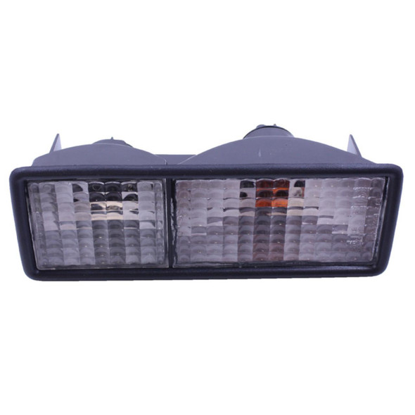 Direct Replacement Clear Rear Bumper Light Kit for Discovery 1, automotive rear bumper light assembly with clear lens and integrated turn signal indicator.