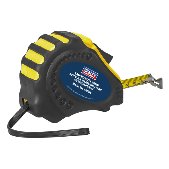 Metric/Imperial Auto Lock Tape Measure 7.5m(25ft) x 25mm