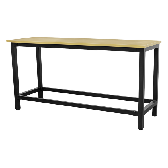 Heavy-Duty Steel Workbench with 25mm MDF Top 1.8m