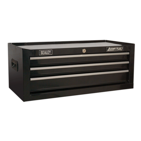 American PRO® Mid-Box Tool Chest 3 Drawer - Black